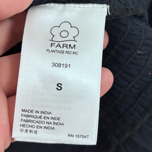 Farm Rio Lurex Stripes Metallic Mini Dress in Black - Picture 6 of 10